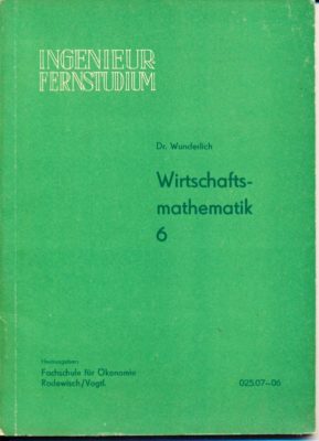 Wirtschaftsmathematik 6