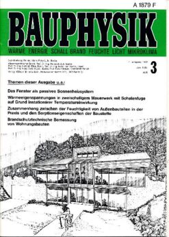 Bauphysik  Heft 3 / Juni 1982