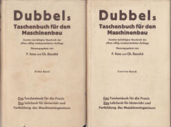 Dubbels Taschenbuch für den Maschinenbau Bd I+II