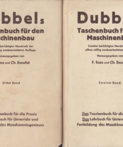 Dubbels Taschenbuch für den Maschinenbau Bd I+II