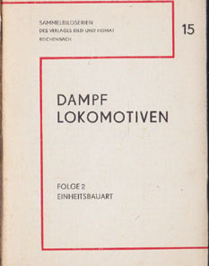 Dampflokomotiven 15 Sammelbildserien DDR