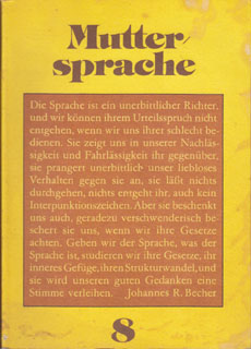 Muttersprache Klasse 8 Lehrbuch DDR