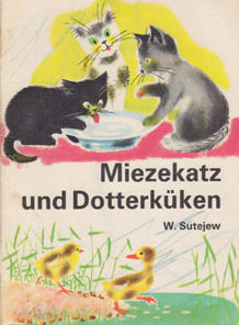 Miezekatz und Dotterküken