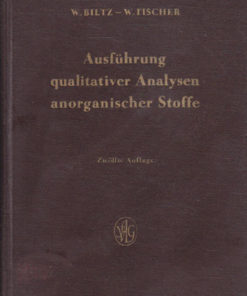 Ausführung qualitativer Analysen anorganischer Stoffe