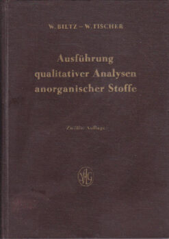 Ausführung qualitativer Analysen anorganischer Stoffe