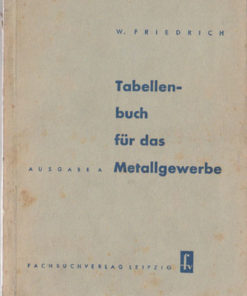 Tabellenbuch für das Metallgewerbe