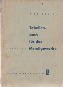 Tabellenbuch für das Metallgewerbe