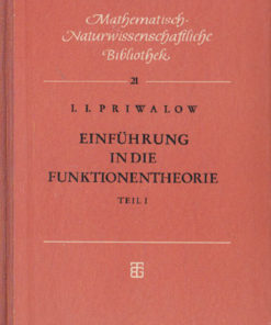 Einführung in die Funktionentheorie Teil I