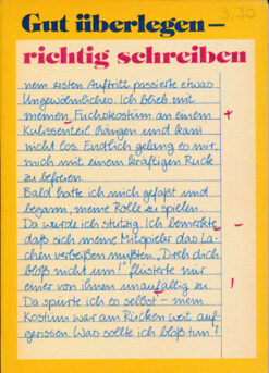 Gut überlegen - richtig schreiben