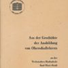 Aus der Geschichte der Ausbildung von Oberschullehrern
