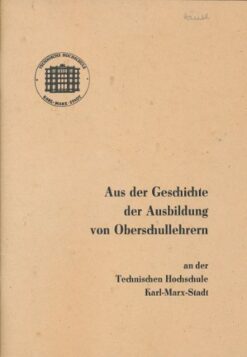 Aus der Geschichte der Ausbildung von Oberschullehrern