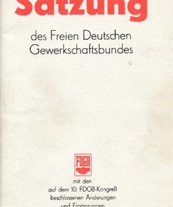 Satzung des Freien Deutschen Gewerkschaftsbundes