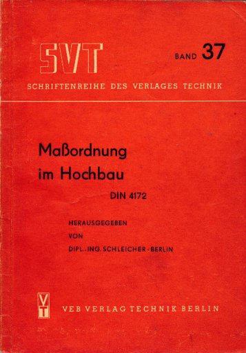 shop.ddrbuch.de DIN 4172 Schriftenreihe des Verlages Technik
