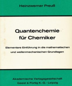 Quantenchemie für Chemiker