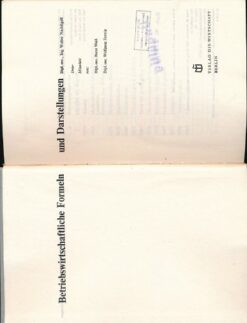 Betriebswirtschaftliche Formeln und Darstellungen