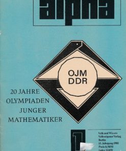 alpha 1981/1 Mathematische Schülerzeitschrift DDR