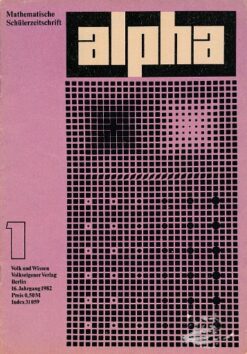 alpha 1982/1 Mathematische Schülerzeitschrift DDR