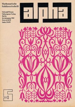 alpha 1982/5 Mathematische Schülerzeitschrift DDR