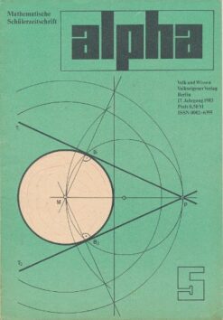 alpha 1983/5 Mathematische Schülerzeitschrift DDR