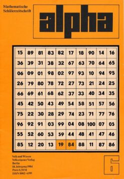 alpha 1984/6 Mathematische Schülerzeitschrift DDR