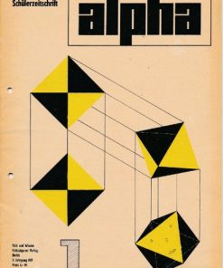 alpha 1971/1 Mathematische Schülerzeitschrift DDR