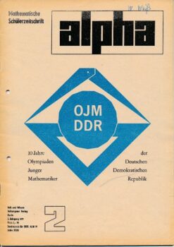 alpha 1971/2 Mathematische Schülerzeitschrift DDR