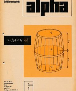 alpha 1971/6 Mathematische Schülerzeitschrift DDR
