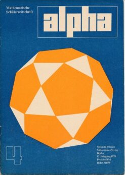 alpha 1978/4 Mathematische Schülerzeitschrift DDR