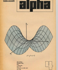 alpha 1973/4 Mathematische Schülerzeitschrift DDR