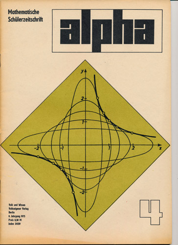 alpha 1975/4 Mathematische Schülerzeitschrift DDR