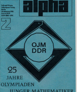 alpha 1986/2 Mathematische Schülerzeitschrift DDR