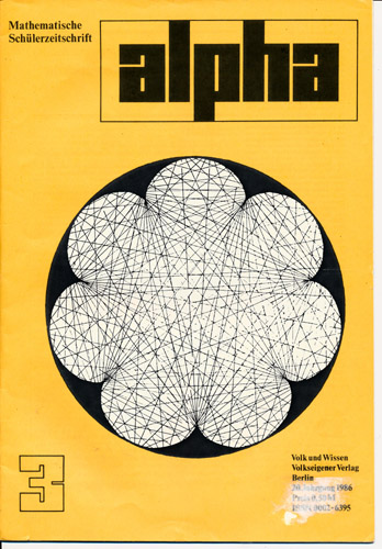 alpha 1986/3 Mathematische Schülerzeitschrift DDR