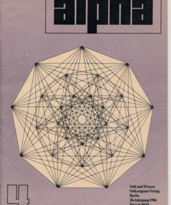 alpha 1986/4 Mathematische Schülerzeitschrift DDR