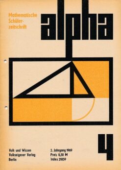 alpha 1969/4 Mathematische Schülerzeitschrift DDR