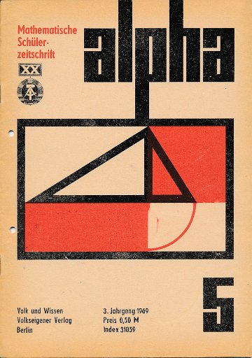 alpha 1969/5 Mathematische Schülerzeitschrift DDR