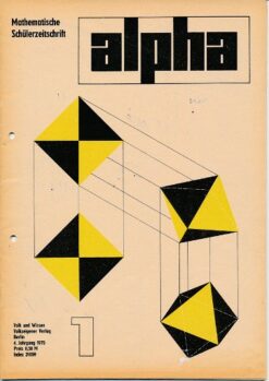 alpha 1970/1 Mathematische Schülerzeitschrift DDR