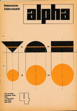alpha 1970/4 Mathematische Schülerzeitschrift DDR