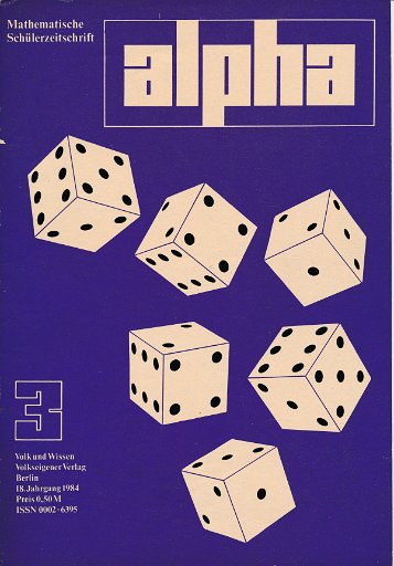 alpha 1984/3 Mathematische Schülerzeitschrift DDR