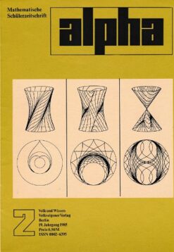 alpha 1985/2 Mathematische Schülerzeitschrift DDR