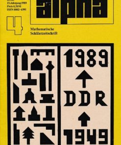 alpha 1989/4 Mathematische Schülerzeitschrift DDR
