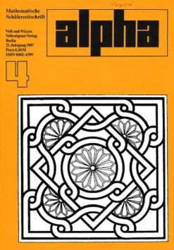 alpha 1987/4 Mathematische Schülerzeitschrift DDR