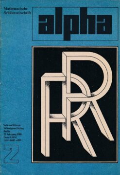 alpha 1988/2 Mathematische Schülerzeitschrift DDR