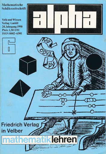 alpha 1990/6 Mathematische Schülerzeitschrift DDR