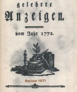 Frankfurter gelehrte Anzeigen vom Jahr 1772