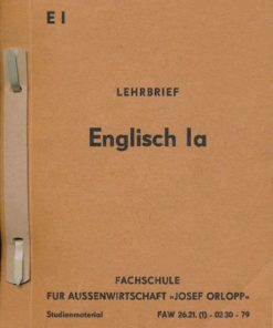 Lehrbrief Englisch 1a  DDR-Studienmaterial