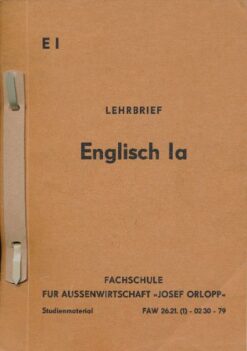 Lehrbrief Englisch 1a  DDR-Studienmaterial