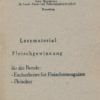 Lesematerial Fleischgewinnung   DDR-Broschüre