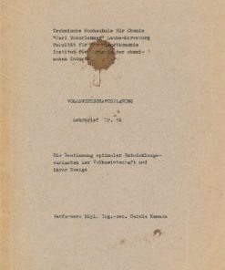 Volkswirtschaftsplanung Lehrbrief Nr.12   DDR-Broschüre