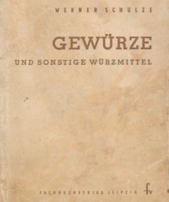 Gewürze und sonstige Würzmittel   DDR-Broschüre