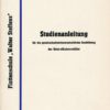 Studienanleitung für die gesellschaftswissenschaftliche Ausbildung der Unteroffiziersschüler